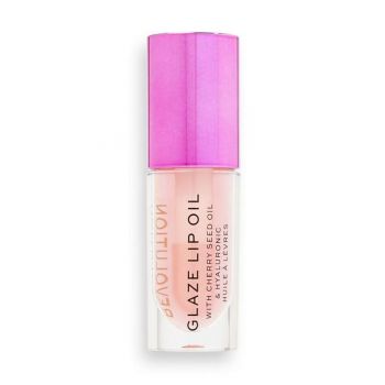 Ulei de Buze - Makeup Revolution Glaze Lip Oil, nuanta Glam Pink, 4.6 ml
