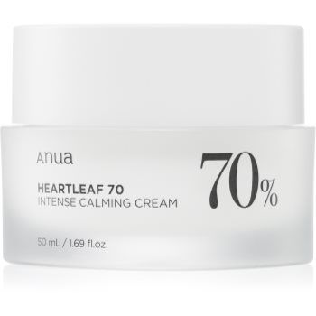Anua Heartleaf 70% Intense Calming Cream crema intens hidratanta si calmanta pentru toate tipurile de ten, inclusiv piele sensibila
