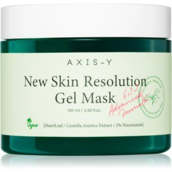 AXIS-Y 6+1+1 Advanced Formula New Skin Resolution Gel Mask Masca Gel calmanta cu efect racoritor