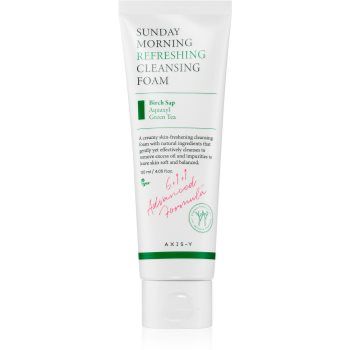 AXIS-Y 6+1+1 Advanced Formula Sunday Morning Refreshing Cleansing Foam spuma cremoasa pentru o curatare profunda pentru piele sensibilă