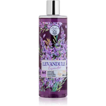 Bohemia Gifts & Cosmetics Flower Line Lavender gel de duș pentru corp și păr 4 in 1