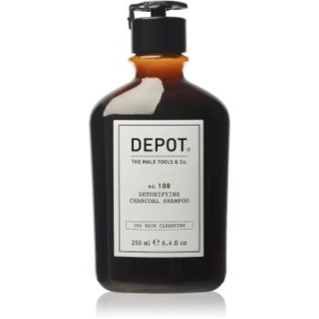 DEPOT 100 HAIR CLEANSING NO. 108 DETOXIFYING CHARCOAL SHAMPOO șampon detoxifiant pentru curățare pentru toate tipurile de păr