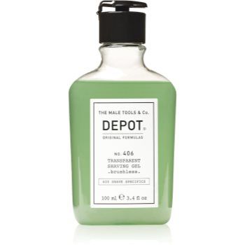 Depot No. 406 Transparent Shaving Gel gel pentru bărbierit ieftin