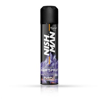 Spray de Par Colorat Nish Man Mov 150 ml la reducere