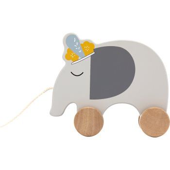 Tryco Wooden Elephant Pull-Along Toy jucarie din lemn