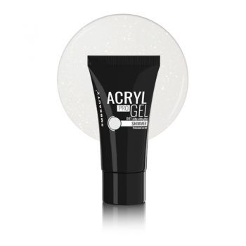 Acryl Pro Gel 2M Shimmer Milky White Nr. 01 30gr ieftin
