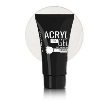 Acryl Pro Gel 2M Shimmer Milky White Nr. 01 60gr ieftin