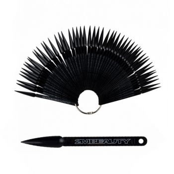 Paleta forma stiletto pt 50 de culori - negru