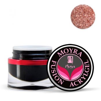 Acrylgel Moyra Fusion Color Rosegold Glittery Shine Nr. 106 15gr