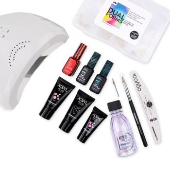 Kit de Bază pentru Unghii cu AcrylGel - Lampă UV LED inclusă