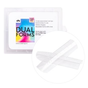 Tips Natural Square Dual Forms - 120 buc.