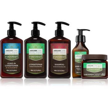 Arganicare Coconut Set set cadou pentru par foarte uscat si deteriorat