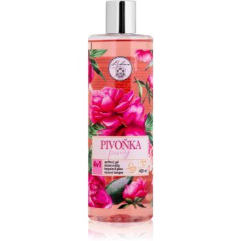 Bohemia Gifts & Cosmetics Flower Line Peony gel de duș pentru corp și păr