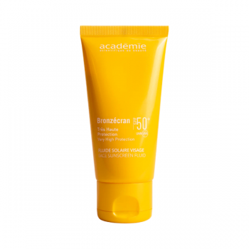 Fluid pentru fata cu protectie solara Academie Bronzecran Fluide Solaire Visage SPF50 50ml