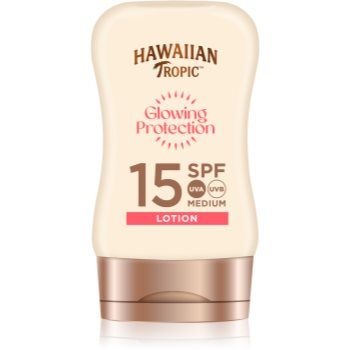 Hawaiian Tropic Glowing Protection Mini cremă pentru plaja SPF 15