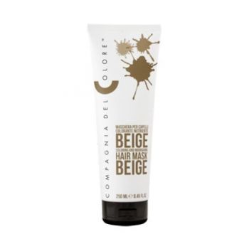 Masca Coloranta Nuantatoare Compagnia del Colore, nuanta Beige, 250 ml