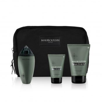 Set Cadou Mauboussin Discovery, Barbati, Apa De Parfum 100 ml + Balsam After Shave 50 ml + Gel de Dus 100 ml + Geanta Cosmetice