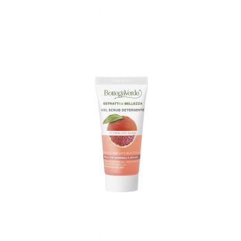 Travel size gel de curatare si exfoliere delicata cu grapefruit roz