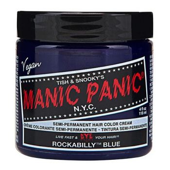 Vopsea Directa Semipermanenta - Manic Panic Classic, nuanta Rockabilly Blue, 118 ml ieftina