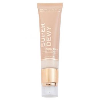 Crema Hidratanta Nuantatoare - Makeup Revolution Super Dewy Tinted Moisturiser, nuanta Light, 55 ml