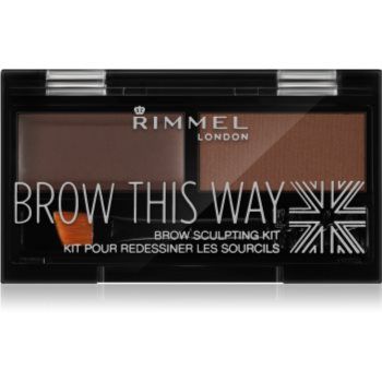 Rimmel Brow This Way paleta pentru machiaj sprancene