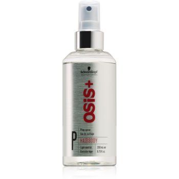 Schwarzkopf Professional Osis+ Hairbody Volume primer spay pentru machiaj inainte de coafare