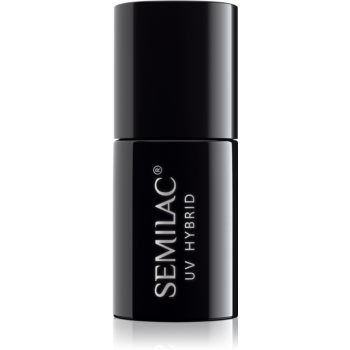 Semilac UV Hybrid Black & White lac de unghii sub forma de gel