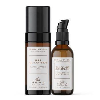 Set Multibenefic, Hera Medical by Dr. Raluca Hera Haute Couture Skincare Gel Curățare Cleanser B32 100 ml + Ser AH-DMAE Complex Hialuronic 50 ml