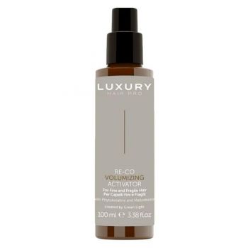 Spray Activator de Volum pentru Par Fin si Fragil - Re-Co Volumizing Activator Luxury Hair Pro, Green Light, 100 ml Spray Activator de Volum pentru Par Fin si Fragil - Re-Co Volumizing Activator Luxury Hair Pro, Green Light, 100 ml