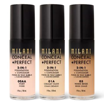 Fond de Ten Milani Conceal + Perfect 2 in 1 Foundation + Conceale