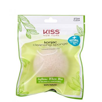 Burete pentru curatarea tenului Kiss Usa Konjac Cleansing Natural