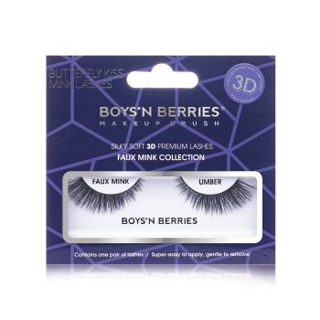 Gene false Boys`n Berries Single 3D Faux Mink UMBER