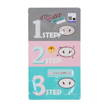 Kit pentru Curatarea Porilor Holika Holika Pig-Nose Clear Black H