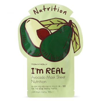 Masca Fata Tony Moly I`m REAL Avocado Mask Sheet Nutrition