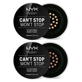 Pudra Pulbere NYX Professional Makeup Can`t Stop Won`t Stop Setti