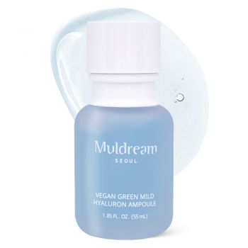 Ser Intens Hidratant cu Acid Hialuronic Muldream Vegan Green Mild