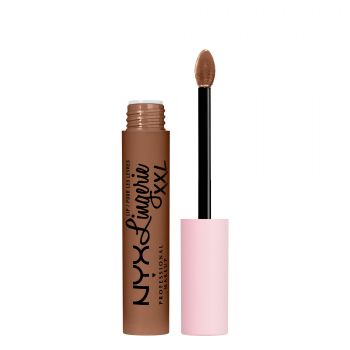 Ruj lichid mat NYX Professional Makeup Lip Lingerie XXL Hot Caram