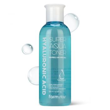 Lotiune Tonica Hidratanta cu Acid Hialuronic Farmstay Super Aqua
