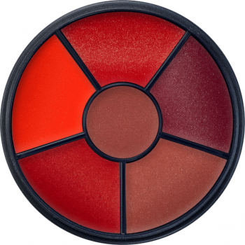 Paleta ruj Kryolan Lipstick Velvet Kiss Wheel 6 culori Kiss1 21g