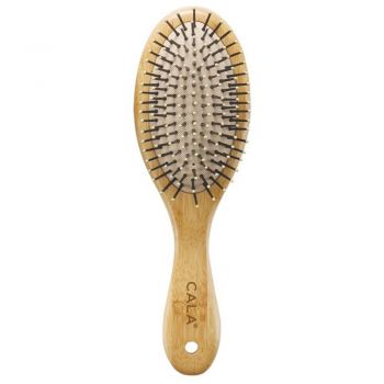 Perie cu Maner din Bambus CALA Bamboo Oval Hair Brush