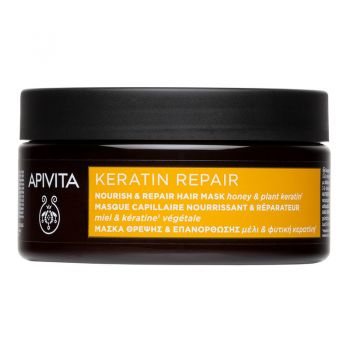 Masca reparatoare cu keratina Apivita, 200 ml