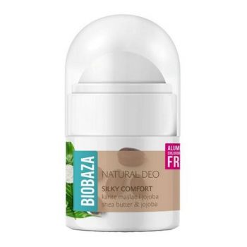 Mini Deodorant Natural pentru Femei SILKY COMFORT cu Shea si Jojoba Biobaza, 20ml