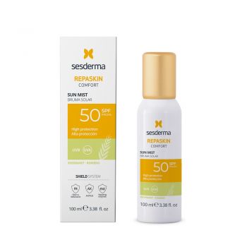 Mist cu protectie solara SPF 50 Repaskin Comfort Sun Mist Rozmarin Sesderma, 100 ml