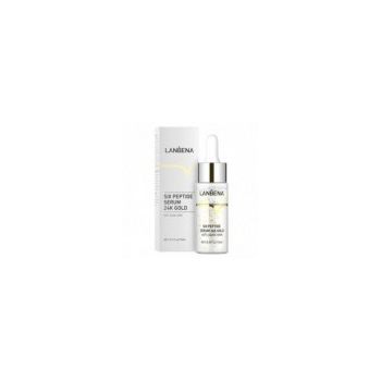 Ser, Lanbena, Acid Hialuronic si Sase Peptide din Aur, Anti-Imbatranire, Efect Asupra Ridurilor Fine, 15ml