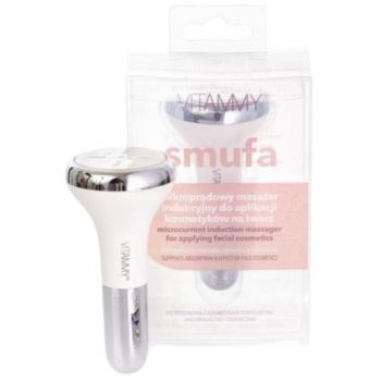 Aparat de masaj facial multifunctional Vitammy Smufa, pentru curatare, hidratare, hranire, lifting si efect anti-imbatranire, tehnologie cu microcurent, activare prin atingere