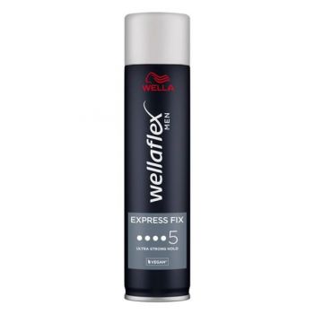 Fixativ cu Fixare Ultra Puternica - Wella Wellaflex Men Express Fix Ultra Strong Hold, 250 ml