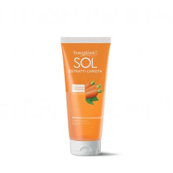 Gel de dus dupa plaja, cu extract de morcov