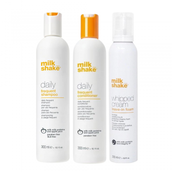 Milk Shake Daily - Pachet ingrijire zilnica sh 300ml + cond 300ml + whipped cream 200ml