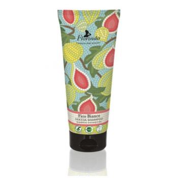 Sampon si Gel de Dus Vegetal cu Parfum de Smochine Albe - La Dispensa Florinda Doccia Shampoo Fico Bianco, 200 ml
