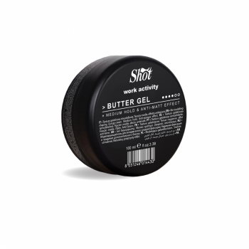 SHOT - BUTTER GEL modelator pentru par - fixaj mediu, efect anti-mat 100 ml